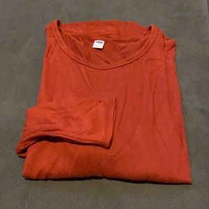 Old Navy | Long Sleeve Luxe Tee | L | Red